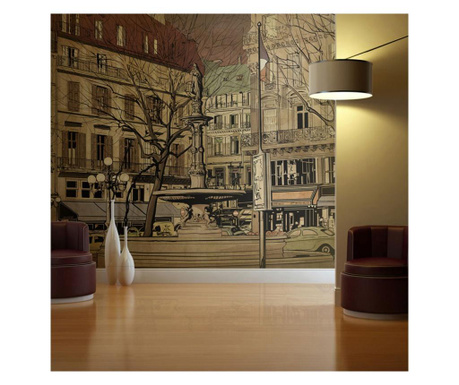 Фототапет Artgeist - Parisian fountain - 350 x 270 см  350x270 cm