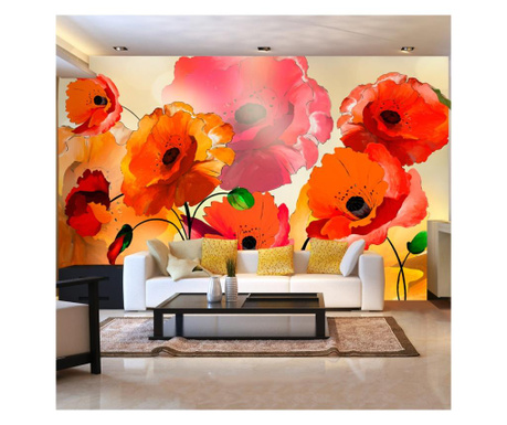 Foto tapeta Artgeist - Velvet poppies - 450 x 280 cm  450x280 cm
