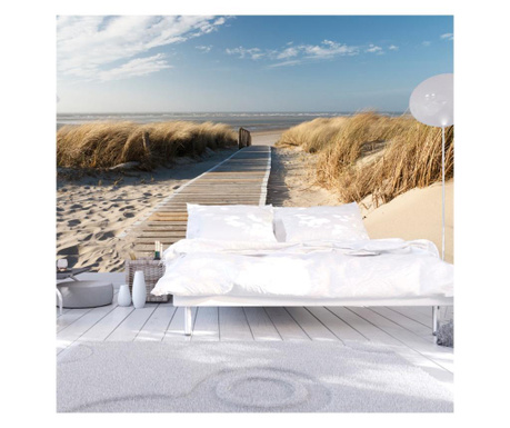 Foto tapeta Artgeist - North Sea beach, Langeoog - 450 x 270 cm  450x270 cm