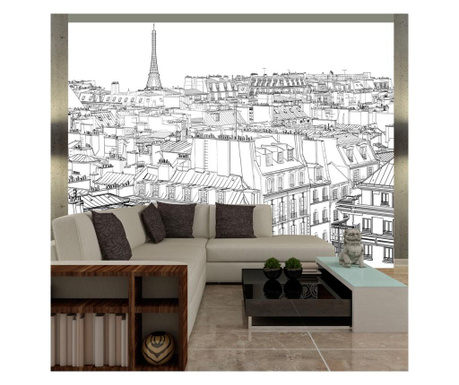 Foto tapeta Artgeist - Parisian's sketchbook - 350 x 270 cm  350x270 cm