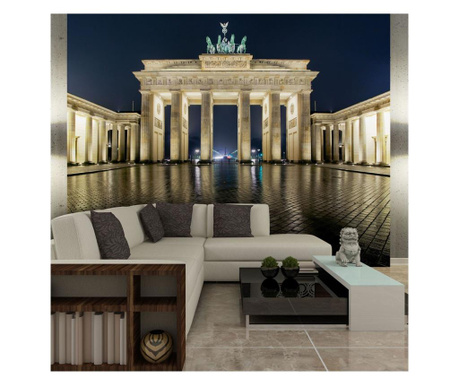 Фототапет Artgeist - Brandenburg Gate at night - 450 x 270 см  450x270 cm