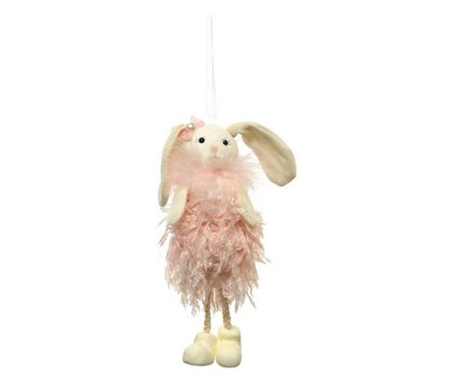 Figurina iepuras cu agatatoare, 17.5 cm