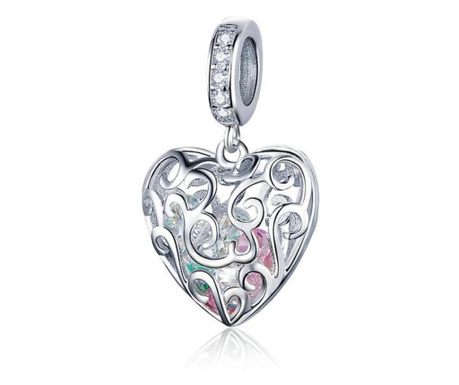 Talisman din argint 925 heart shape pendant