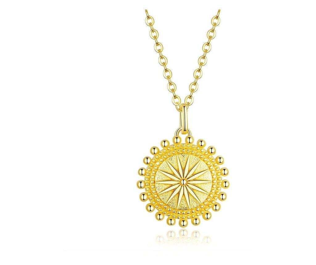 Colier cu lantisor din argint 925 fashion sun coin - Vivre