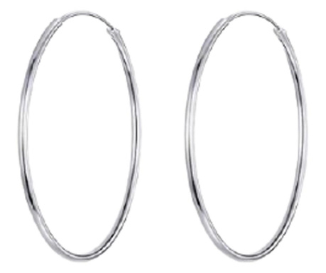 Cercei din argint 925 simple silver earrings hoops