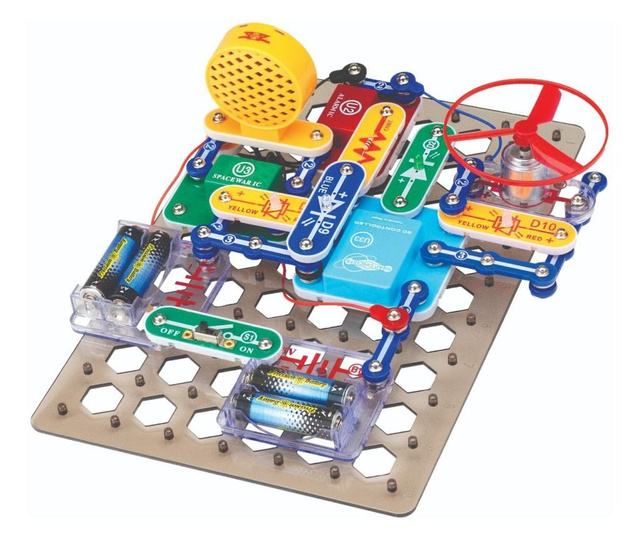 Snap Circuits Discover Coding SCD303 - Set educativ cu circuite electronice programabile pentru copii