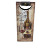 Punga pentru sticla de vin Signes Grimalt, Vin et bière, lemn, 14x12x37 cm, multicolor