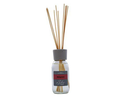 Парфюмен дифузьор с бамбукови пръчици, Нар / Нар - 125 ml Silver...