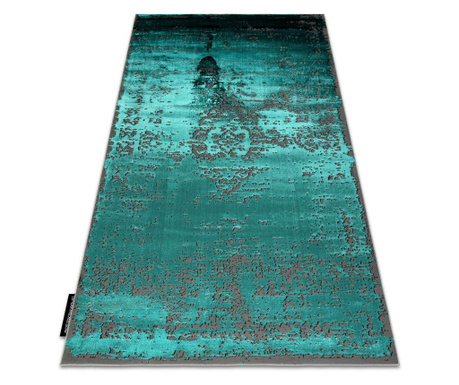 Moderní koberec DE LUXE 2083 ornament vintage - Strukturální, zelená šedá 160x220 cm