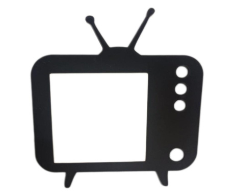 TV aljzat dekoráció, fa, 65x65 mm, fekete, EHA