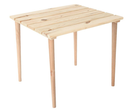 Комплект градински мебели (маса+2 стола) с раница, дърво,...