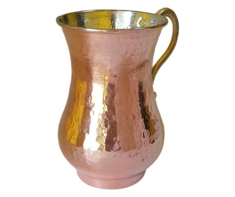 Hagyományos török pohár, 500 ml, 8,5x13,5 cm, réz, EHA
