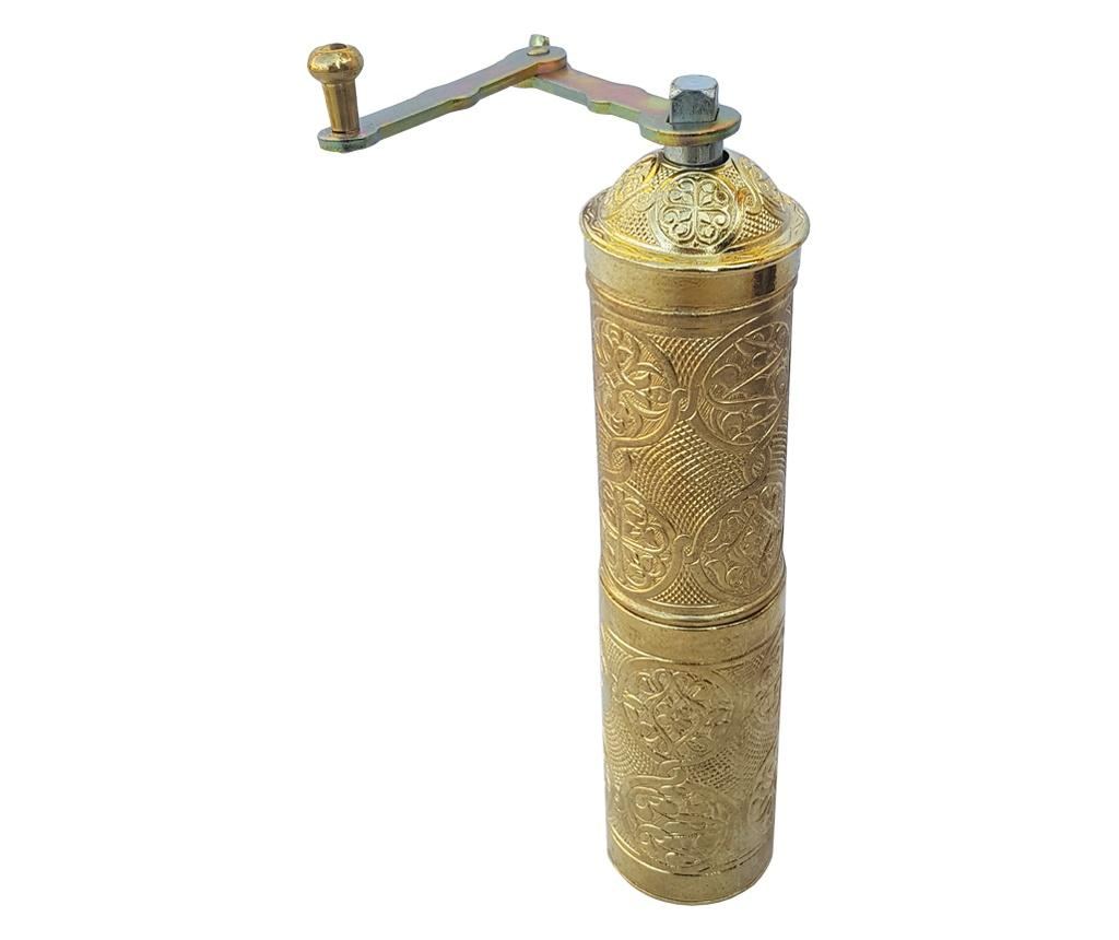 EHA kézi daráló, hagyományos kávéhoz, fűszerekhez, 21 cm, arany színű - 2