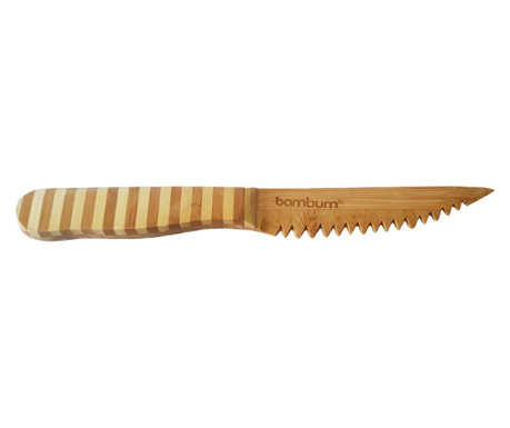 Бамбуков нож за плодове и зеленчуци, антибактериален и екологичен, Bambum