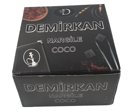 Турски въглени за наргиле, 3,5 мм, 10 опаковки в кутия, 520 гр.