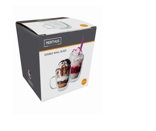Ceasca cafea cu pereti dublu fih 660 vin bouquet