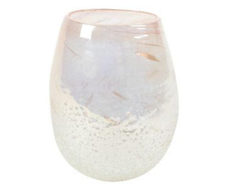 Vaza Ter Steege, Ivy, sticla, 18x18x23 cm, roz