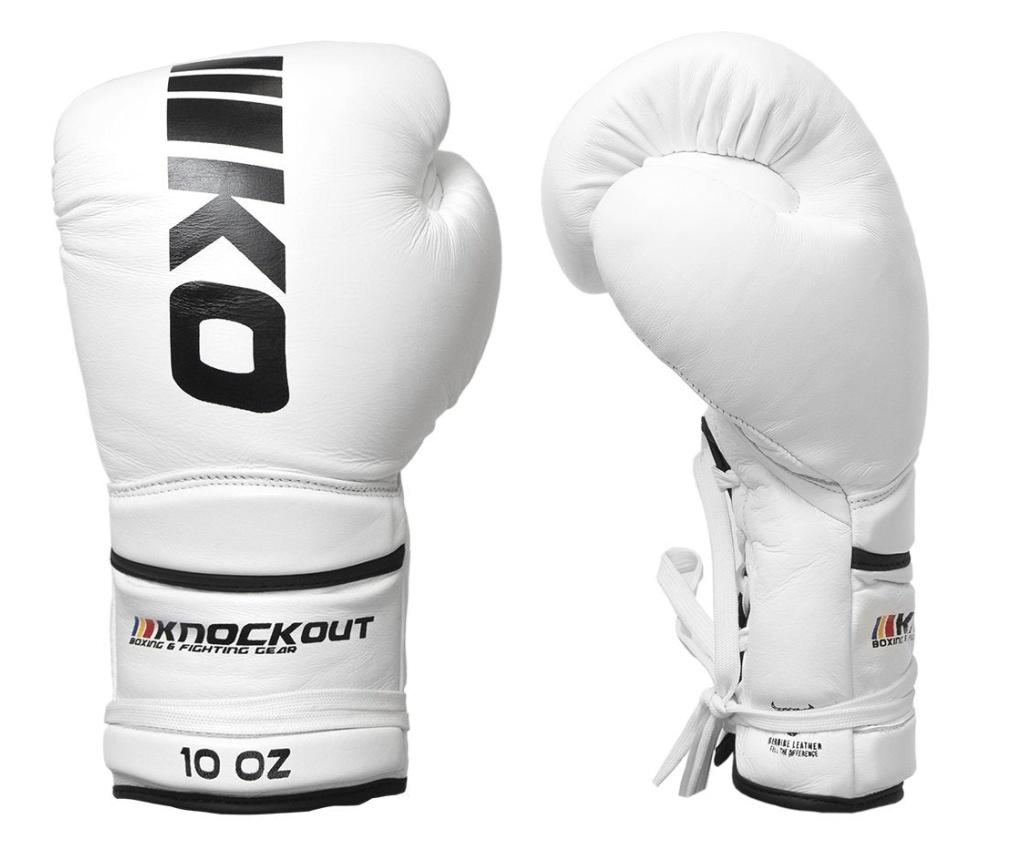 Manusi Box Knockout Knocker Siret - 10OZ, Alb - Vivre