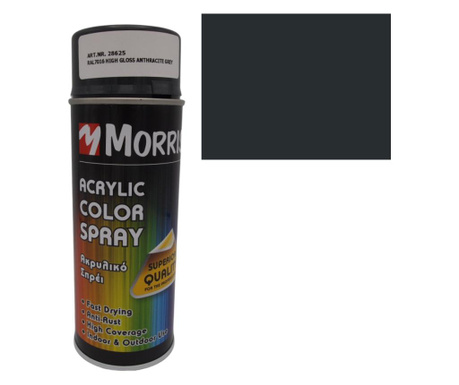 Morris festék spray, antracit szürke ral 7016-fényes, fa, fém,...