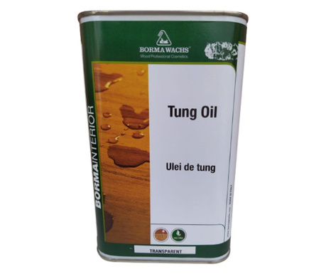 Természetes faolaj, színtelen tung olaj, Borma Wachs, Tung oil, 1 L