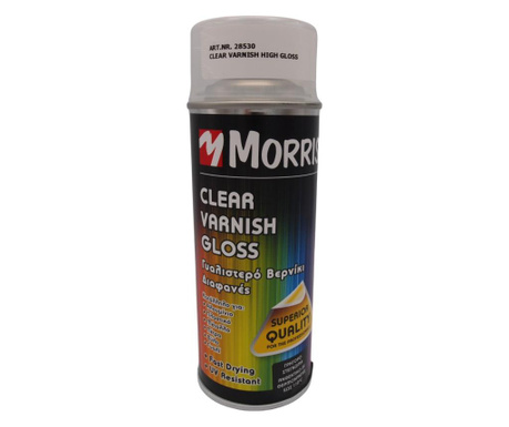Morris fényes spray lakk, akril, fa, fém, alumínium, üveg, kő és...