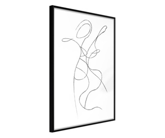 Faldekoráció - two souls ii - fekete keret - 20 x 30 cm