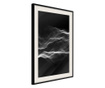 Плакат Artgeist - Sound Wave - Черна рамка с паспарту - 40 x 60 cm