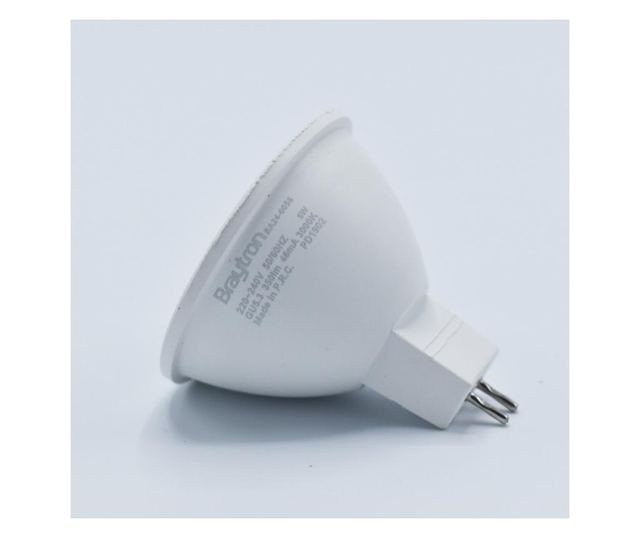 Bec led MR16 5W (50W), GU5.3, 350lm, 110 grade, lumina calda (3000K), opal, Braytron