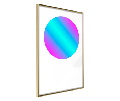 Faldekoráció - ultraviolet i - arany keret - 40 x 60 cm