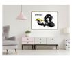 Plakat Artgeist - Banksy: Banana Gun II - Zlat okvir - 45 x 30 cm