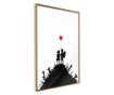 Plakat Artgeist - Banksy: Kids on Guns - Zlat okvir - 30 x 45 cm