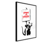 Плакат Artgeist - Banksy: Because I’m Worthless - Черна рамка - 40 x 60 cm