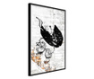Плакат Artgeist - Banksy: Baby Stroller - Черна рамка - 40 x 60 cm