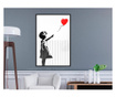 Плакат Artgeist - Banksy: Love is in the Bin - Черна рамка - 40 x 60 cm