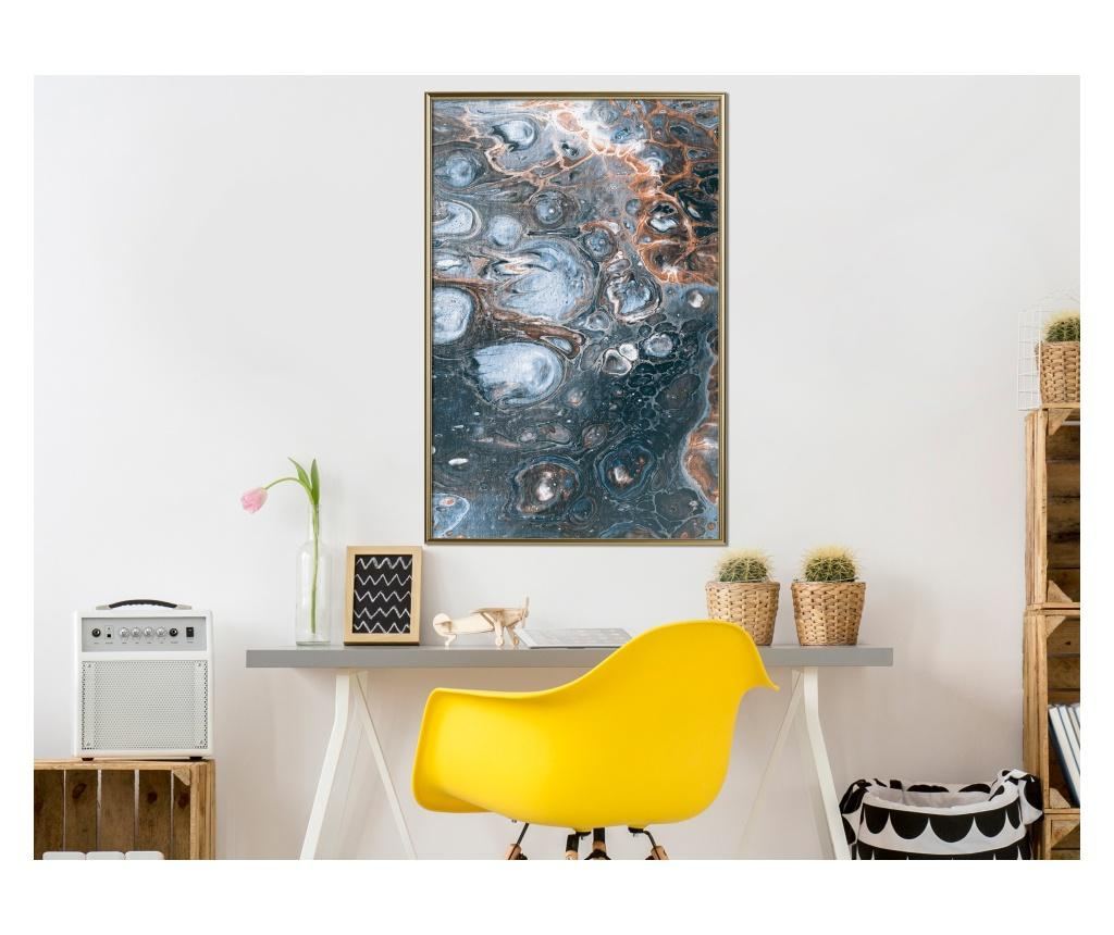 Plakat Artgeist - Surface of the Unknown Planet I - Zlat okvir - 20 x 30 cm - 2