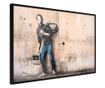 Плакат Artgeist - Banksy: The Son of a Migrant from Syria - Черна рамка - 60 x 40 cm