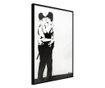 Плакат Artgeist - Banksy: Kissing Coppers II - Черна рамка - 40 x 60 cm