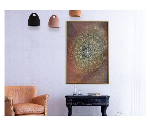 Plakat Artgeist - Subdued Harmony - Zlat okvir - 20 x 30 cm