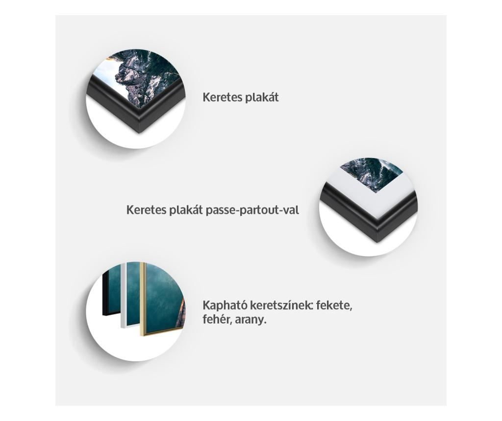 Plakat Artgeist - Perfectly Divided - Zlat okvir s passe-partout - 30 x 45 cm - 4