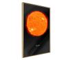Plakat Artgeist - The Solar System: Sun - Zlat okvir - 40 x 60 cm