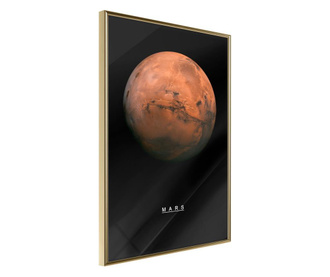 Plakat Artgeist - The Solar System: Mars - Zlat okvir - 30 x 45 cm
