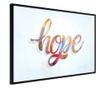 Plakat Artgeist - Colourful Hope - Črn okvir - 45 x 30 cm