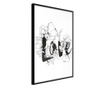 Plakat Artgeist - Blossoming Love - Črn okvir - 20 x 30 cm
