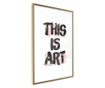 Plakat Artgeist - Art - Zlat okvir - 30 x 45 cm