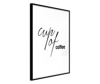 Plakat Artgeist - Caffeine Needed - Črn okvir - 20 x 30 cm