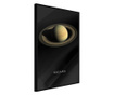 Faldekoráció - the solar system: saturn - fekete keret - 20 x 30 cm