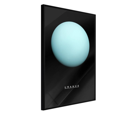 Plakat Artgeist - The Solar System: Uranus - Črn okvir - 20 x 30 cm