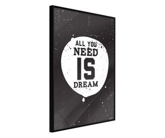 Plakat Artgeist - All You Need - Črn okvir - 40 x 60 cm