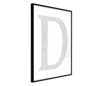 Plakat Artgeist - Capital D - Črn okvir - 20 x 30 cm