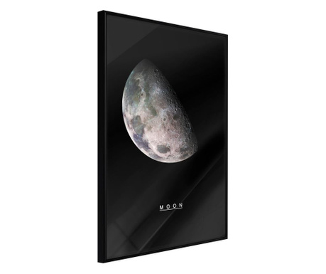 Plakat Artgeist - The Solar System: Moon - Črn okvir - 20 x 30 cm
